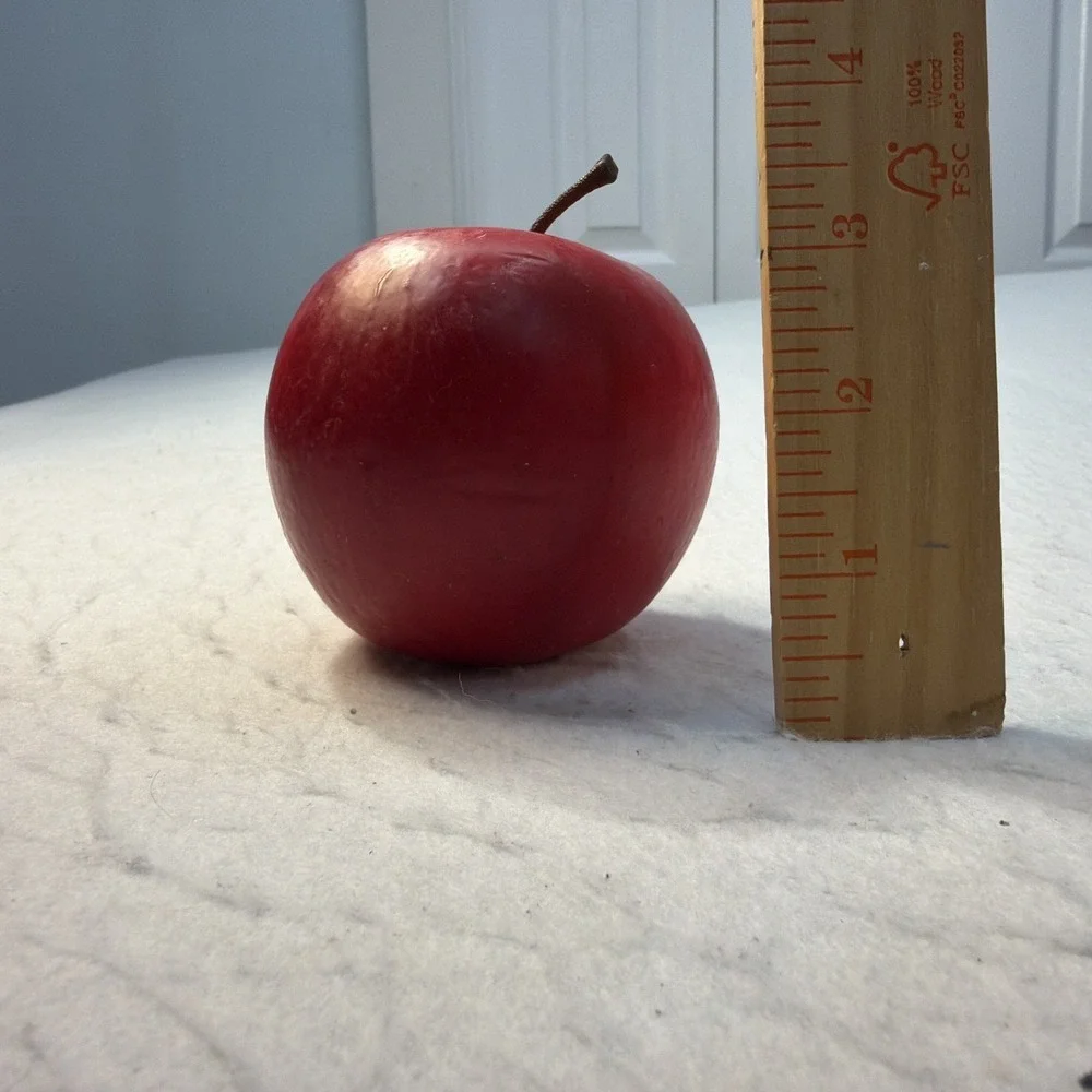 Faux Red Apples Lot of 15 Realistic Decorative Fake Fruit Display Staging Props
